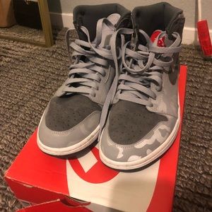 Jordan 1 grey camo sz10.5